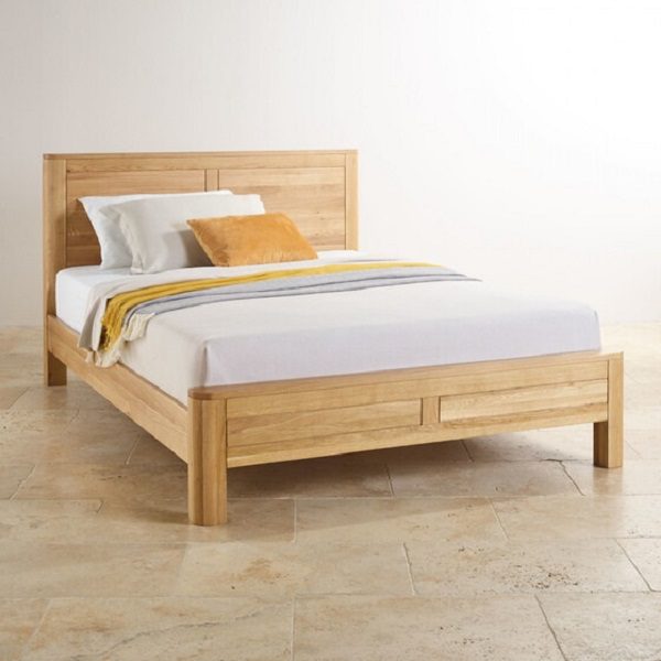 Giường 1m2 làm từ gỗ sồi tự nhiên 