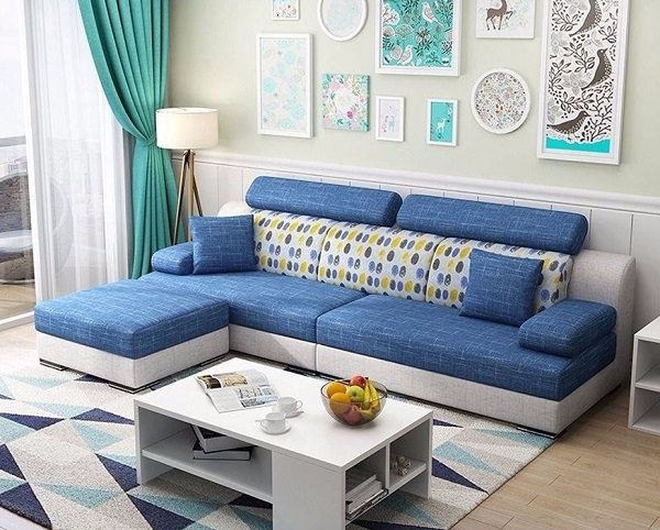 sofa góc mini có thiết kế đơn giản, hiện đại