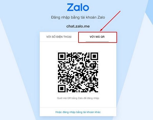 đăng nhập Zalo trên máy tính bằng mã QR 2