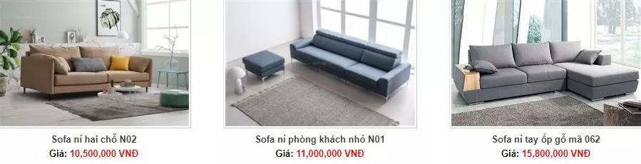 Sofa Nỉ Nhà Việt