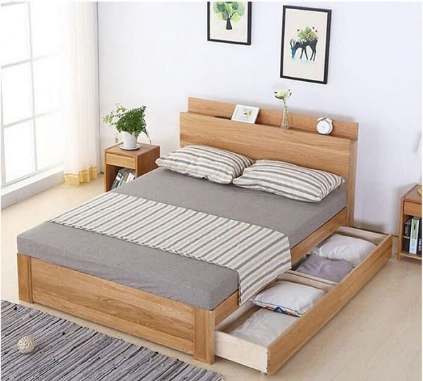 giá Giường ngủ gỗ sồi Nga cao cấp