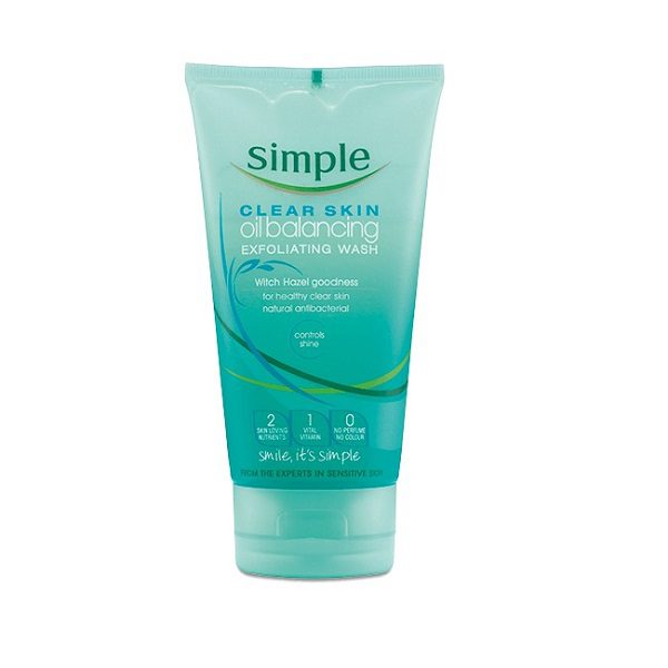 Review Sữa Rửa Mặt Simple Clear Skin Oil Balancing Exfoliating Wash