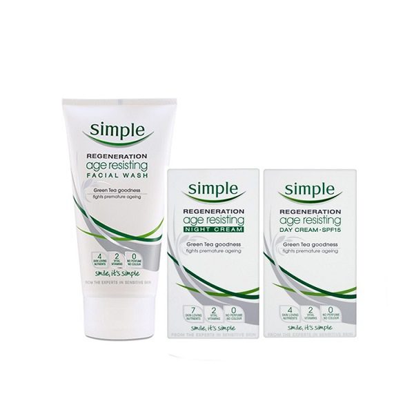 Review Sữa Rửa Mặt Simple Regeneration Age Resisting Facial Wash