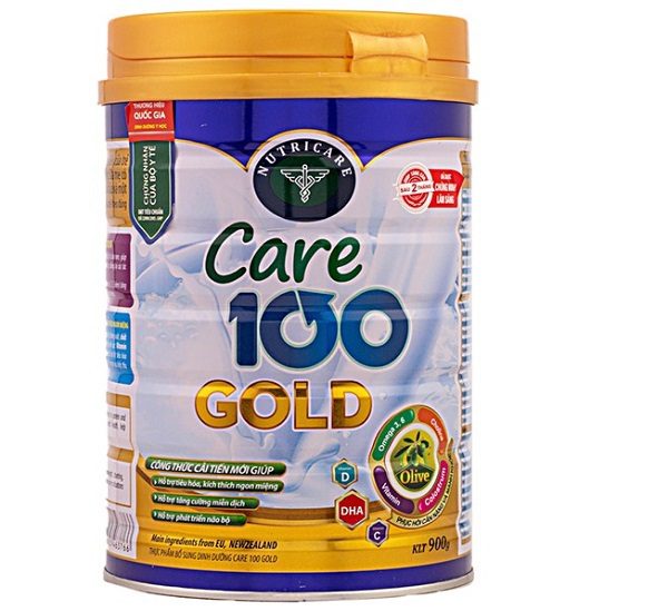Sữa Care 100 Gold Tăng Chiều Cao Cho Bé