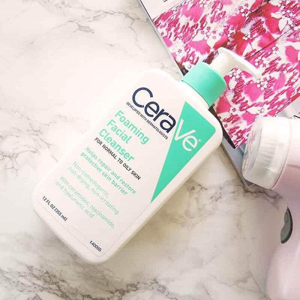 Review Sữa Rửa Mặt Cerave Foaming Facial Cleanser For Normal To Oily Skin