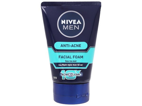 Sữa Rửa Mặt Nam Giúp Ngừa Mụn Nivea Men Anti-Acne Facial Foam