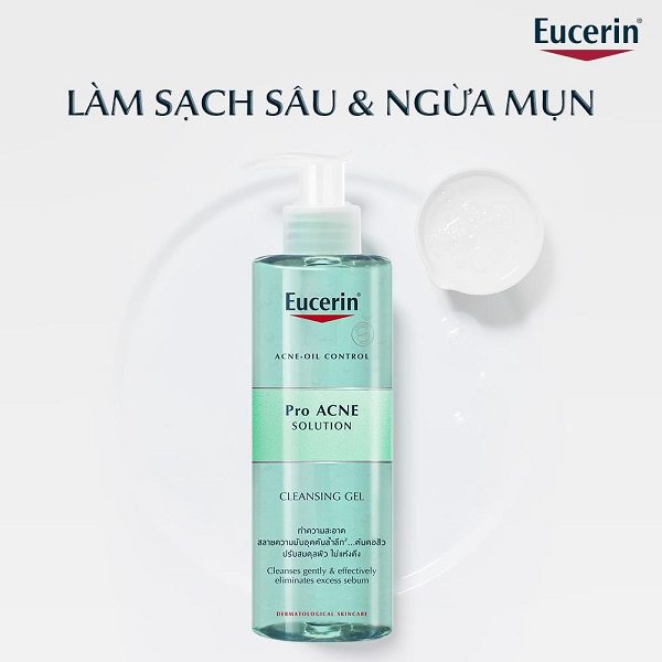 Gel Rửa Mặt Trị Mụn Eucerin Pro Acne Cleansing