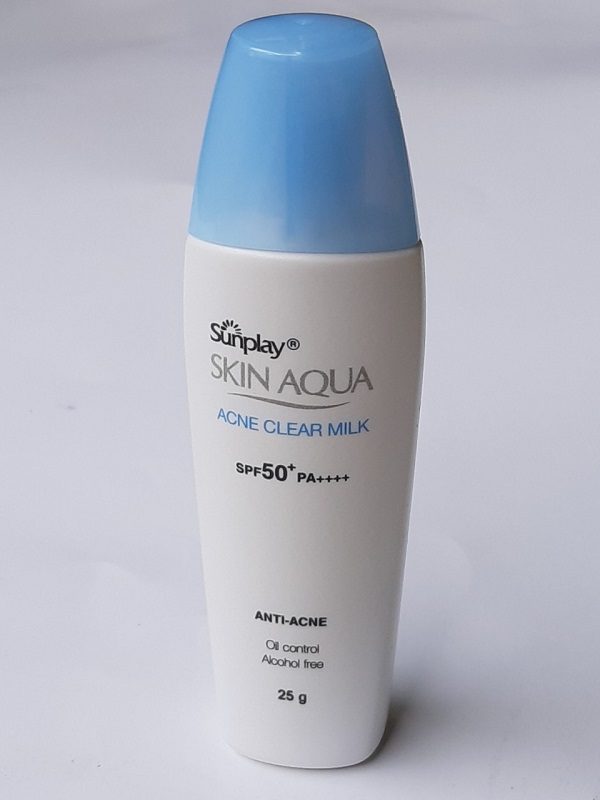 Sunplay Skin Aqua Acne Clear Milk Nhược Điểm