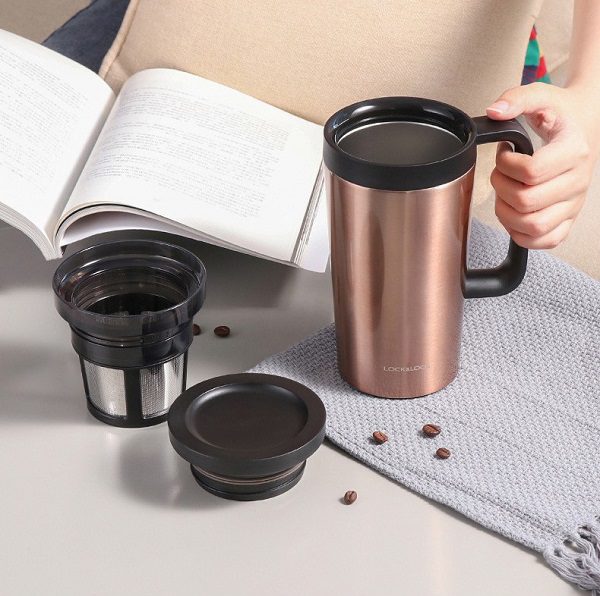 Filter Coffee Mug Được Làm Từ Chất Liệu Thép Không Gỉ An Toàn Cho Sức Khỏe Người Dùng
