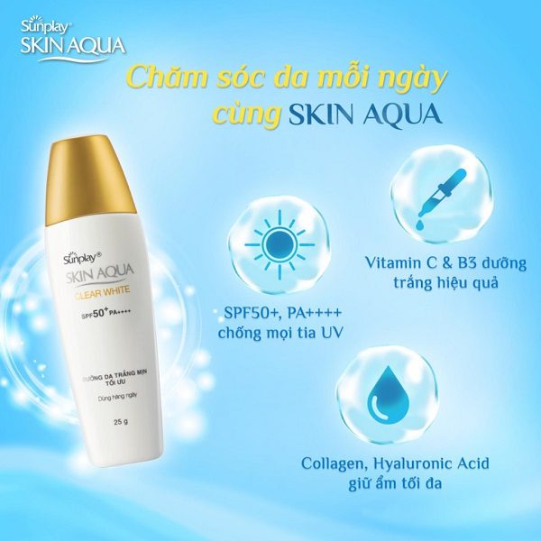 Sunplay Skin Aqua Clear White Ưu Điểm